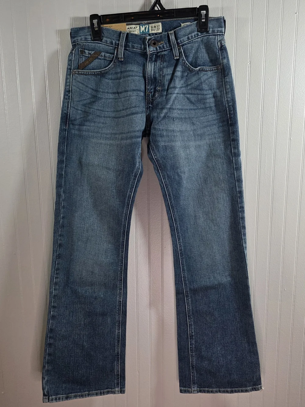 Ariat M7 Slim Fit Bootcut Men's Medium Blue Jeans Size 30x32.